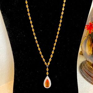 Beautiful, natural genuine, citrine necklace